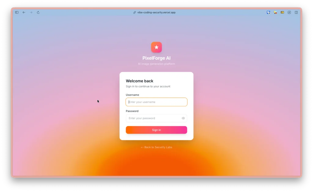 ตัวอย่างกรณีศึกษา: PixelForge AI Platform ที่มีช่องโหว่เรื่อง Privilege Escalation ใน Local Storage